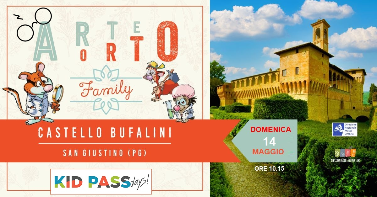 ARTEORTO FAMILY CASTELLO BUFALINI DOMENICA  14 MAGGIO 2023 Ore 10.15